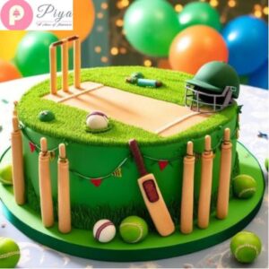 Cricket Theme Cake for Boys