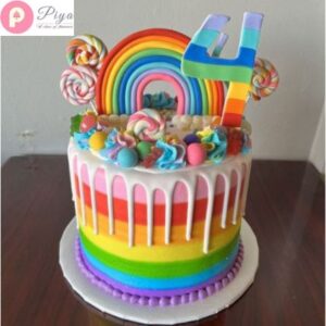 Rainbow Birthday Cake