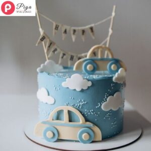 Vintage car Birthday Cake