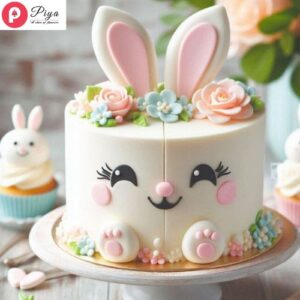 bunny birthday cake