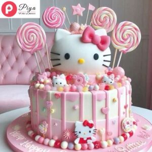 hello kitty birthday cake