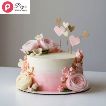 Romantic Bliss Valentines Cake
