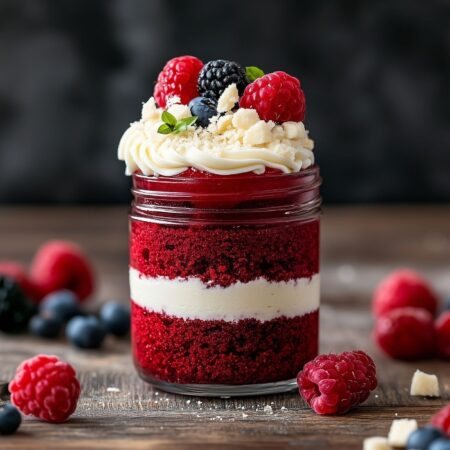 Red Velvet Jar Cake