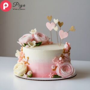 Romantic Bliss Valentine’s Cake