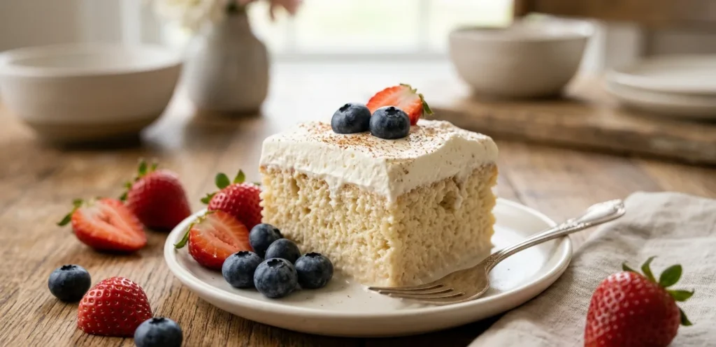 A Slice of Tres Leches Cake