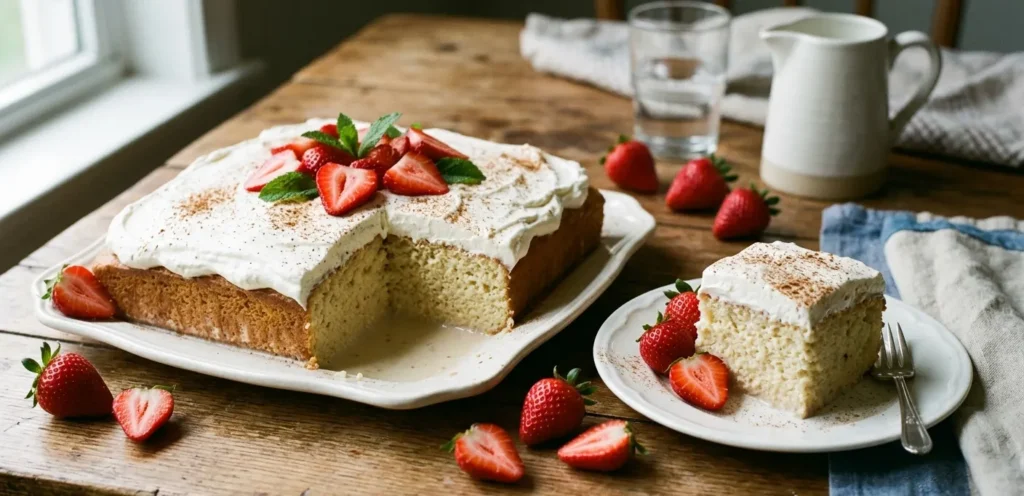 Tres Leches Cake Recipe (Soft, Moist & Easy to Make)